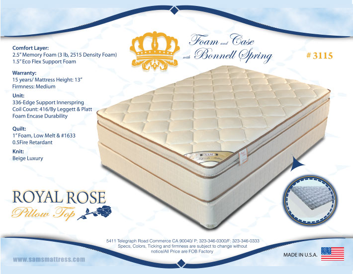 royal rose pillow top mattress