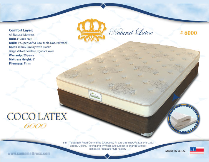 coco latex mattress firm grade